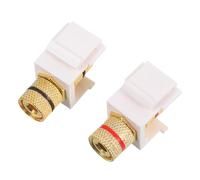 EPIGEIST 2pcs Screw Type Banana Plug Binding Post Connector for Speaker Wire Stable Audio Connection with Spiral Design Secure Cable Management for Home Theater and Stage Performance
