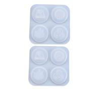 EPIGEIST 2pcs Silicone Epoxy Resin Molds for Religious Symbol Jewelry Making Smooth Reusable DIY Craft Tools with High Elasticity and Easy Resin Release for Handicraft Charms