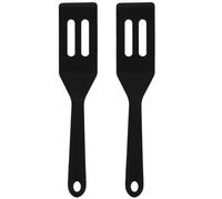 EPIGEIST 2Pcs Silicone Kitchen Spatulas Non-Stick Cooking Utensils for Household Use, Mini Flat Fish and Steak Turner, Heat Resistant Silicone Spatula Set for Frying Pan and Baking