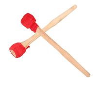 EPIGEIST 2pcs Small Gong and Drumstick Percussion Instrument Mallet for Gong Wood Handle Drum Sticks for Beginner and Adult Use in Music Performance