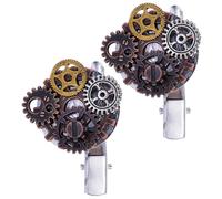 EPIGEIST 2pcs Steampunk Gear Hair Clips Gothic Hair Accessories for Women Ladies Chic Punk Alligator Barrettes for Cosplay and Stylish Updo Hairstyles