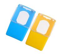 EPIGEIST 2Pcs Thickened Hanging Pigeon Feeder Basin Plastic Multifunctional Cage Water and Food Bowl for Bird Cages Easy to Clean and Space-saving Pet Supply with Blue and Yellow Colors