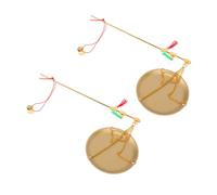 EPIGEIST 2pcs Vintage Chinese Copper Scale with Weight Small Precision Gram Scale for Culinary Herbal Medicine Baking Jewelry Coins and Kitchen Use