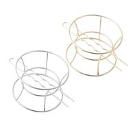 EPIGEIST 2pcs Vintage Metal Hair Bun for Women Decorative Hollow Cage Bun Holders Suitable for Thick Curly Long Hair in Gold and Silver