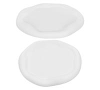 EPIGEIST 2pcs White Irregular Cloud-Shaped Jewelry Storage Plates Ring Holder Earrings Organizer Decorative Home Table Display Tray for Rings and Lipstick