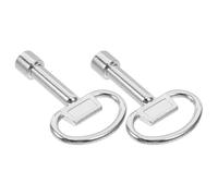 EPIGEIST 2pcs Zinc Alloy Triangle Socket Key for Gas Box Water Lock and Outdoor Trash Bins Versatile Utility Spanner for Cabinets and Electric Boxes Compact and Portable Design