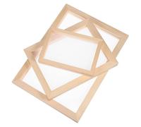 EPIGEIST 3 Pcs Wooden Paper Making Screens Handicraft Frames for DIY Papermaking Natural Pine Wood Material Easy to Clean Frames for Crafting