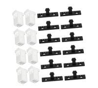 EPIGEIST 30 Set White Trash Can Lock Replacement Buckles with Press-Style Spring Latches for Kitchen Bathroom Office Easy Installation Secure Garbage Bin Closure Preventing Spills and