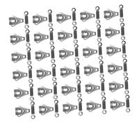 EPIGEIST 30 Sets Metal Pant Hooks and Eye Closures for Garments Accessories Sewing Fasteners for Trousers Skirts Jackets Lightweight DIY Sewing Hooks for Clothing and Crafts