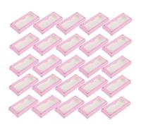 EPIGEIST 30pcs Eyelash Storage Boxes with Transparent Window Lightweight Portable False Lash Cases for Convenient Eyelash and Tool Organization Easy Open Close Packaging