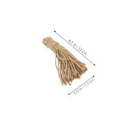 EPIGEIST 30PCS Rustic Jute Tassels for DIY Wood Bead Garland Natural Hessian Ribbon Crafting Material Christmas Jute String for Seasonal Home Decor Projects