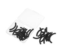 EPIGEIST 30pcs Soft Rubber Eyelash Curler Pads Replacement Refills with Storage Box High Elasticity Lash Curling Pads for Various Eyelash Curlers Black
