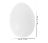 EPIGEIST 30Pcs Solid Plastic Pigeon Eggs for Tricking Birds Realistic Weight Fake Eggs to Manage Hatching Rate Pigeon Stress Safe Decorative Ornamental for Home and Office