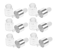 EPIGEIST 30Pcs Transparent Dropper Bottles for Travel Glass Essential Oil Sample Bottles with White Caps for Perfume Aromatherapy DIY Blends and More