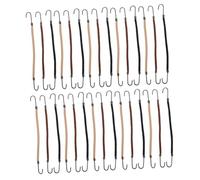 EPIGEIST 36pcs Elastic Hair Hook Hair Tie Styling Ponytail Holder Hooks Cord for Curly Bungee Cords Bungee Elastic Tie for Bun