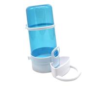 EPIGEIST 3pcs Automatic Hamster Feeder Sky Blue Pet Food Dispenser with Transparent Plastic Bowl Non-skid Base for Squirrels Hedgehogs Birds