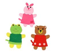 EPIGEIST 3Pcs Bath Sponge Gloves Cartoon Animal Design Shower Mitts Soft Exfoliating Body Scrubbers for Bathing and Massage Gentle Cleansing for Sensitive Skin