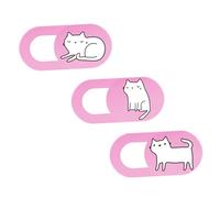 EPIGEIST 3pcs Cat Pattern Webcam Covers Privacy Slide Protector for Laptop Tablet Ultra-thin Cute Cat Design Portable and Practical Lens