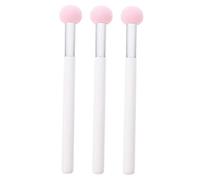 EPIGEIST 3pcs Concealer Sponge Brush Makeup Nbr Latex Makeup Tools Pink White Handle Dual Use for Wet and Dry Application