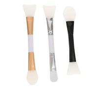 EPIGEIST 3pcs Dual-end Silicone Face Mask Brushes with Soft Bristles, Cream Mask Applicators and Face Mud Stirring Tools for Skincare and Diy Beauty Treatments