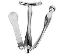 EPIGEIST 3pcs Eye Cream Applicator and Massage Stick Set Metal Roller Spoon Double-ended Eye Massage Tool for Face Care Reducing Puffiness and Fine Lines Suitable for Daily Beauty Routine