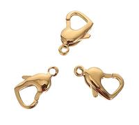 EPIGEIST 3Pcs Gold Stainless Steel Pet Dog Clasp DIY Jewelry Making Accessory Necklace Connecting Buckle Bracelet Clasps for Delicate Handmade Craft Projects
