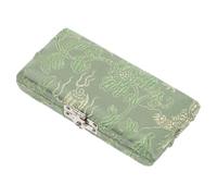 EPIGEIST 3pcs Green Silk Surface Oboe Reed Box Musical Instrument Reed Organizer Storage Case Holder for Music-making Accessories