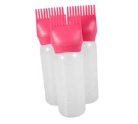 EPIGEIST 3pcs Hair Dye Applicator Bottles with Root Comb Teeth for Even Hair Color and Perm Application Bottles for Salon and Home Use