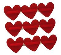 EPIGEIST 3Pcs Heart Hair Clips Love Heart Barrettes for Women Stylish Hair Accessories for Parties Weddings and Daily Wear Chic Hair Pins to Enhance Your Look