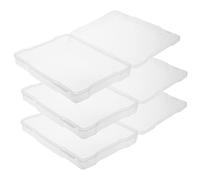 EPIGEIST 3Pcs Photo Storage Container Box Compact Multi Functional Plastic Organizer for Small Accessories Electronic Components Jewelry and Craft Supplies Portable and Space Saving Case