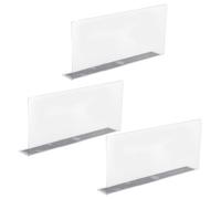 EPIGEIST 3pcs Plastic PVC Magnetic Shelf Dividers for Commodity Classification Store and Home Goods Clapboard Organizers Thickened Separator Boards for Supermarket and Office Use