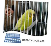 EPIGEIST 3pcs Plastic Rabbit Cage Mat Floor Resting Pads 34x25x1cm Blue Small Animal Feet Pads Hamster Accessories Bunny Foot Mats for Indoor Cage Use