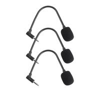 EPIGEIST 3Pcs Portable Straight Cutting Microphone Set for Phones and Computers, Small Condenser Microphones with 2-Pole Mono, 3-Pole Stereo, and 4-Pole Pin, Compatible for Home and Office