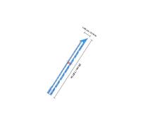 EPIGEIST 3Pcs Sewing Rulers Quilting Gauge Measuring Tool with Sliding Notch for DIY Craft Sewing Button Positioning Seam Allowance and Parallel Lines Aluminum for Tailors and Beginners