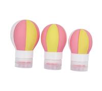 EPIGEIST 3pcs Travel Bottles Hot Air Balloon Shaped Liquid Soap Refillable for Toiletry Shampoo Portable for Air Travel