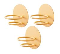 EPIGEIST 3pcs Wall-mounted Makeup Sponge Holders Puff Holder No-drill Metal Sponge Egg Rack for and Vanity Yellow