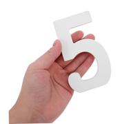 EPIGEIST 3pcs White Wooden Number Signs Unfinished Paintable Wood Slices for Birthday Wedding Party Decor DIY Craft Projects Photo Props Home Centerpiece