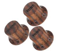 EPIGEIST 3pcs Wood Guitar Volume Knob Replacement Tone Control Knob Accessories for Electric Guitar Volume Control
