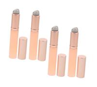 EPIGEIST 4 Pcs Silicone Lip Brush with Cap Round Head Makeup Applicator for Precise Lipstick Application Soft Reusable Travel-friendly Lip Makeup Tools for Smooth Finish