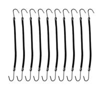 EPIGEIST 40 Pcs Black Elastic Ponytail Hair Hooks for Smooth Natural Ponytails Bungee Bands for Braids and Half-knots No Tugging Hair Styling Accessories