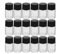 EPIGEIST 40pcs 5ml Glass Sample Vials with White Screw Cap Inner Plug Leakproof Sealed Mini Glass Jars for Travel Outdoor Use