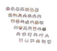 EPIGEIST 40Pcs Cute Cat Journaling Stickers DIY Scrapbook Kitten Decals for Handbooks Photo Frames Phone Cases Durable Adhesive Craft Decorations