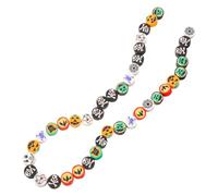EPIGEIST 40pcs Polymer Clay Beads Halloween Skull Pumpkin Ghost Decorative Beads for DIY Jewelry Making Bracelets Necklaces Earrings Accessories