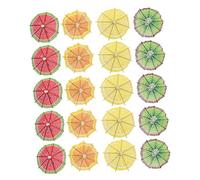 EPIGEIST 40pcs Summer Party Cocktail Picks with Paper Umbrellas Fruit Skewers for Drinks Desserts Appetizers Decorative Food Sticks for Weddings Bbqs Birthdays and Picnics