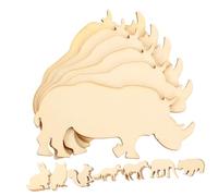 EPIGEIST 48pcs Unfinished Wooden Animal Cutouts DIY Woodcraft Slices for Crafts Home Decor Smooth Surface Wood Ornaments Safe and Editable Double-Sided Blank Shapes