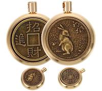 EPIGEIST 4pcs Antique Copper Rabbit Charms for DIY Jewelry Making Zodiac Keychain Pendants with Smooth Surface Wear Resistant Craft Supplies for Bracelet and Gift Design