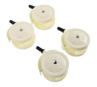 EPIGEIST 4PCS Beige Swivel Walker Replacement Wheels Sturdy Stroller Caster Wheel Parts for Walkers Universal Accessories for Smooth Mobility