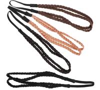 EPIGEIST 4pcs Braided Elastic Headbands for Women Stretchy Soft Hair Bands with Knotted Design and Comfortable Hair Accessories for Everyday Wear and Various Hairstyles