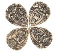 EPIGEIST 4pcs Brass Buddha Amulet Pendants Keychain Charms Lucky Charm Pendants Buddhism