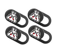 EPIGEIST 4pcs Cartoon Rabbit Privacy Lens Cover Webcam Slider for Laptop Tablet Ultra-thin Camera Cover with Strong Adhesive Easy Slide Design for Webcam Safety and Digital Privacy